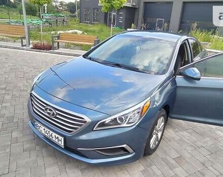 Синий Хендай Соната, объемом двигателя 2.4 л и пробегом 144 тыс. км за 12100 $, фото 1 на Automoto.ua