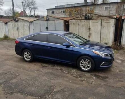 Синий Хендай Соната, объемом двигателя 2.36 л и пробегом 138 тыс. км за 8900 $, фото 1 на Automoto.ua
