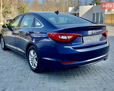 Синий Хендай Соната, объемом двигателя 2.4 л и пробегом 163 тыс. км за 11200 $, фото 4 на Automoto.ua
