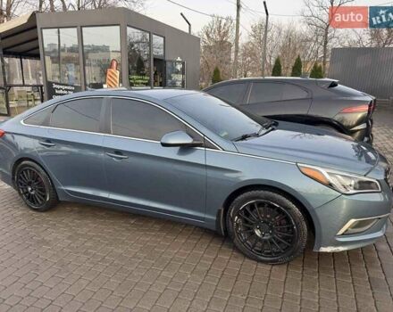 Синий Хендай Соната, объемом двигателя 2.4 л и пробегом 120 тыс. км за 10500 $, фото 4 на Automoto.ua