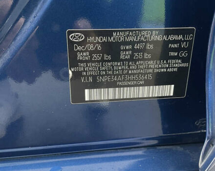 Синий Хендай Соната, объемом двигателя 2.36 л и пробегом 142 тыс. км за 11900 $, фото 4 на Automoto.ua