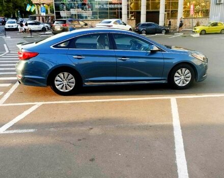 Синий Хендай Соната, объемом двигателя 2 л и пробегом 172 тыс. км за 12000 $, фото 1 на Automoto.ua