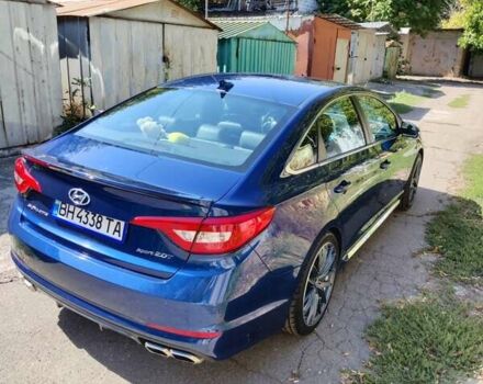 Хендай Соната 2016 в Одессе на Automoto.ua Синий Хендай Соната, объемом двигателя 2 л и пробегом 70 тыс. км за 16000 $, фото 4 на Automoto.ua
