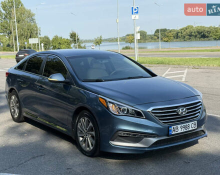Синий Хендай Соната, объемом двигателя 2.4 л и пробегом 78 тыс. км за 11700 $, фото 1 на Automoto.ua