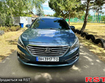 Синий Хендай Соната, объемом двигателя 2.4 л и пробегом 176 тыс. км за 8950 $, фото 2 на Automoto.ua
