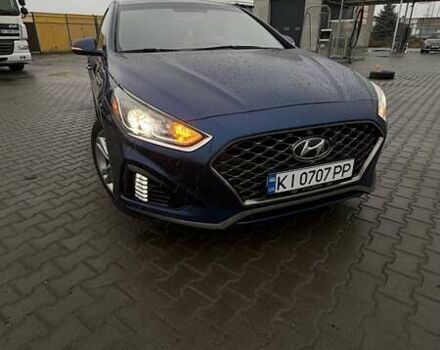 Синий Хендай Соната, объемом двигателя 2.4 л и пробегом 148 тыс. км за 13500 $, фото 3 на Automoto.ua