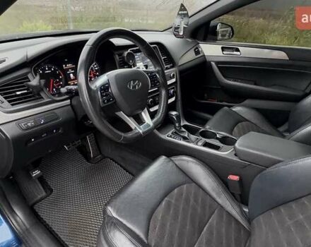 Синий Хендай Соната, объемом двигателя 2.4 л и пробегом 148 тыс. км за 13500 $, фото 19 на Automoto.ua