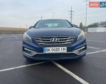Синій Хендай Соната, об'ємом двигуна 2.36 л та пробігом 162 тис. км за 12500 $, фото 1 на Automoto.ua