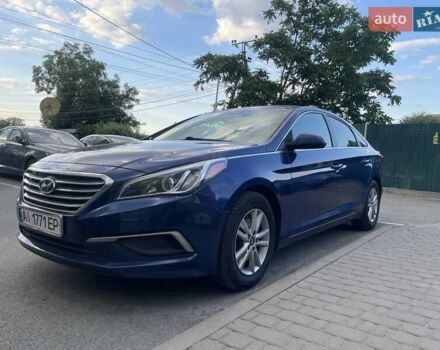 Синий Хендай Соната, объемом двигателя 2.36 л и пробегом 150 тыс. км за 11200 $, фото 5 на Automoto.ua