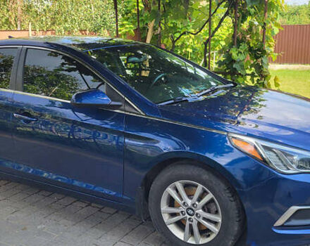 Синій Хендай Соната, об'ємом двигуна 2.36 л та пробігом 130 тис. км за 9700 $, фото 1 на Automoto.ua