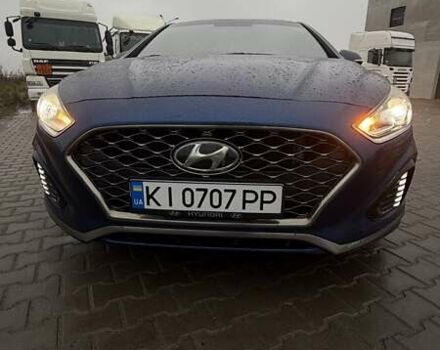 Синий Хендай Соната, объемом двигателя 2.4 л и пробегом 148 тыс. км за 13500 $, фото 2 на Automoto.ua