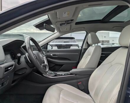 Синий Хендай Соната, объемом двигателя 1.6 л и пробегом 40 тыс. км за 3800 $, фото 6 на Automoto.ua