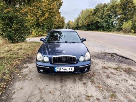 Синий Хендай Соната, объемом двигателя 2.7 л и пробегом 198 тыс. км за 2800 $, фото 1 на Automoto.ua