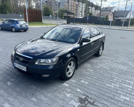 Синий Хендай Соната, объемом двигателя 2.4 л и пробегом 340 тыс. км за 6000 $, фото 1 на Automoto.ua