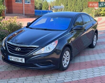 Синий Хендай Соната, объемом двигателя 2.4 л и пробегом 240 тыс. км за 6850 $, фото 1 на Automoto.ua