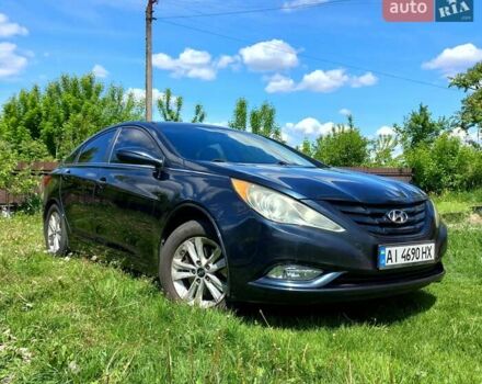 Синий Хендай Соната, объемом двигателя 2.36 л и пробегом 185 тыс. км за 7300 $, фото 1 на Automoto.ua