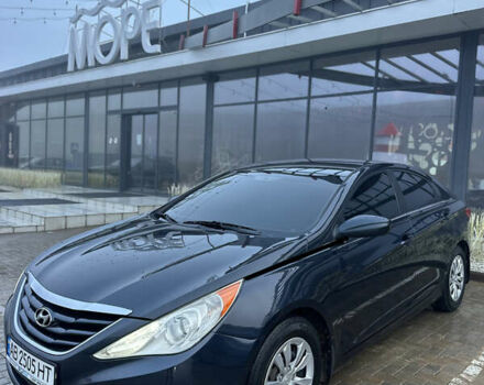 Синий Хендай Соната, объемом двигателя 2.36 л и пробегом 238 тыс. км за 7200 $, фото 1 на Automoto.ua