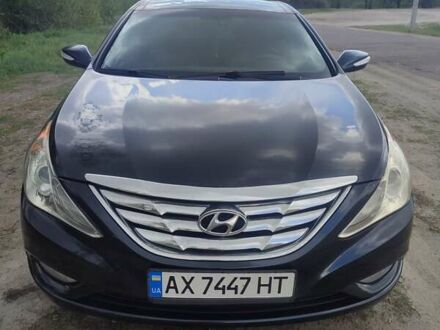 Синий Хендай Соната, объемом двигателя 2.36 л и пробегом 265 тыс. км за 7400 $, фото 1 на Automoto.ua