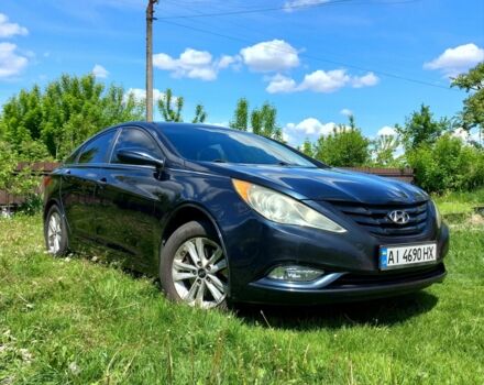 Синий Хендай Соната, объемом двигателя 2.4 л и пробегом 185 тыс. км за 7300 $, фото 1 на Automoto.ua