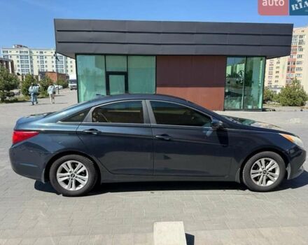 Синий Хендай Соната, объемом двигателя 2.4 л и пробегом 260 тыс. км за 7400 $, фото 1 на Automoto.ua