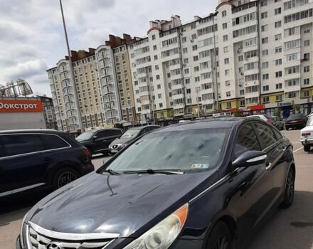 Синий Хендай Соната, объемом двигателя 2.4 л и пробегом 170 тыс. км за 8500 $, фото 1 на Automoto.ua