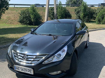 Синий Хендай Соната, объемом двигателя 2.4 л и пробегом 201 тыс. км за 9300 $, фото 1 на Automoto.ua