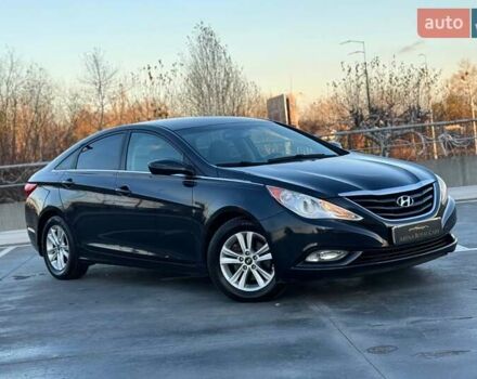 Синий Хендай Соната, объемом двигателя 2.4 л и пробегом 193 тыс. км за 8990 $, фото 1 на Automoto.ua