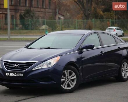 Синий Хендай Соната, объемом двигателя 2.4 л и пробегом 188 тыс. км за 8500 $, фото 1 на Automoto.ua