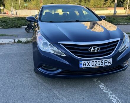 Синій Хендай Соната, об'ємом двигуна 2.4 л та пробігом 182 тис. км за 7700 $, фото 1 на Automoto.ua
