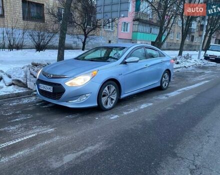 Синий Хендай Соната, объемом двигателя 2.4 л и пробегом 155 тыс. км за 9600 $, фото 1 на Automoto.ua