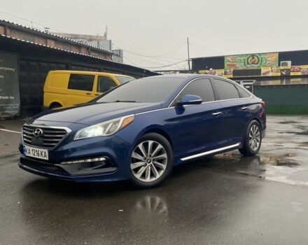 Синий Хендай Соната, объемом двигателя 2.4 л и пробегом 160 тыс. км за 10000 $, фото 1 на Automoto.ua