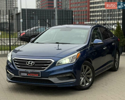 Синий Хендай Соната, объемом двигателя 2.36 л и пробегом 170 тыс. км за 9500 $, фото 1 на Automoto.ua