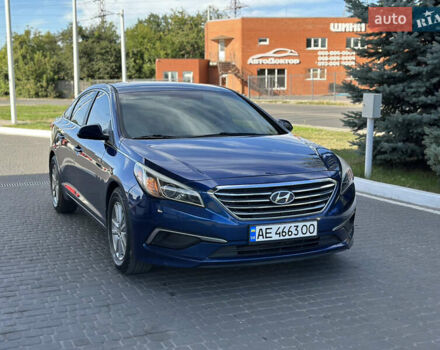 Синий Хендай Соната, объемом двигателя 2.36 л и пробегом 140 тыс. км за 9400 $, фото 1 на Automoto.ua