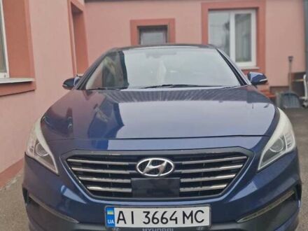 Синий Хендай Соната, объемом двигателя 2.36 л и пробегом 185 тыс. км за 12500 $, фото 1 на Automoto.ua