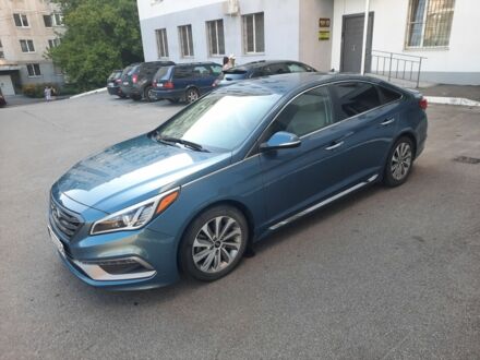 Синій Хендай Соната, об'ємом двигуна 2.4 л та пробігом 90 тис. км за 11500 $, фото 1 на Automoto.ua