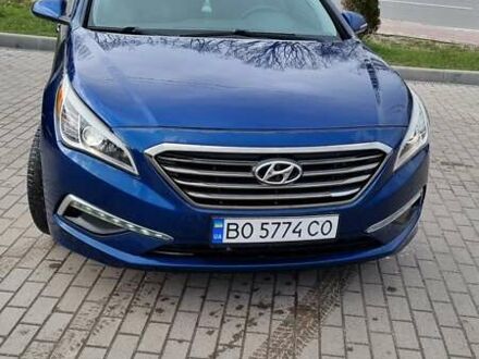 Синий Хендай Соната, объемом двигателя 2.36 л и пробегом 110 тыс. км за 8450 $, фото 1 на Automoto.ua