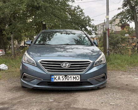 Синій Хендай Соната, об'ємом двигуна 2.4 л та пробігом 117 тис. км за 5500 $, фото 1 на Automoto.ua