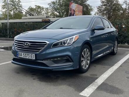 Синий Хендай Соната, объемом двигателя 2.4 л и пробегом 140 тыс. км за 12700 $, фото 1 на Automoto.ua