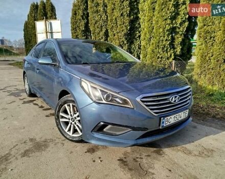 Синий Хендай Соната, объемом двигателя 2.36 л и пробегом 219 тыс. км за 10200 $, фото 1 на Automoto.ua