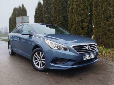 Синий Хендай Соната, объемом двигателя 2.36 л и пробегом 219 тыс. км за 9700 $, фото 1 на Automoto.ua