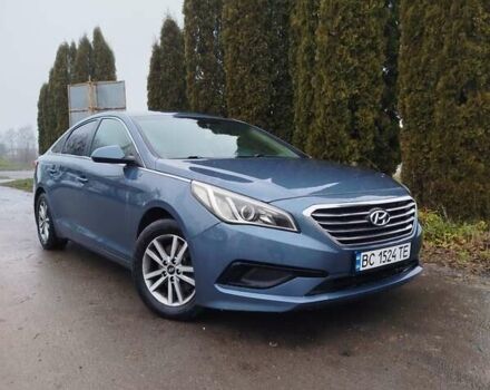 Синій Хендай Соната, об'ємом двигуна 2.36 л та пробігом 219 тис. км за 9700 $, фото 1 на Automoto.ua