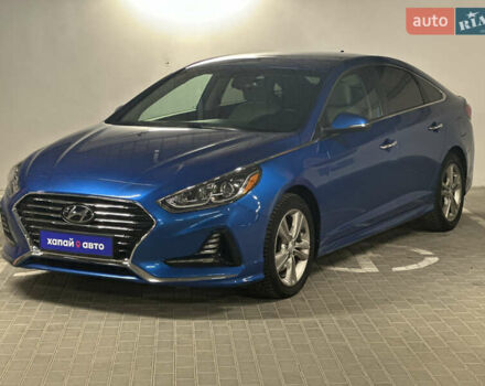 Синий Хендай Соната, объемом двигателя 2.36 л и пробегом 112 тыс. км за 11900 $, фото 1 на Automoto.ua