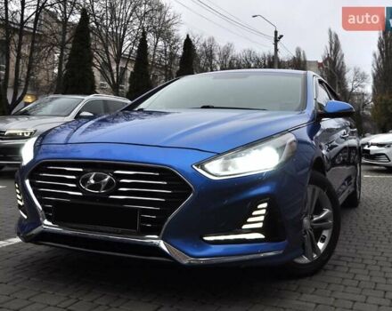 Синий Хендай Соната, объемом двигателя 2.4 л и пробегом 62 тыс. км за 15200 $, фото 1 на Automoto.ua