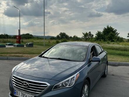 Хендай Соната 2017 в Полтаве на Automoto.ua Синий Хендай Соната, объемом двигателя 2.4 л и пробегом 106 тыс. км за 11500 $, фото 1 на Automoto.ua