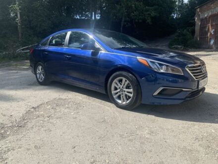 Синий Хендай Соната, объемом двигателя 2.4 л и пробегом 192 тыс. км за 10800 $, фото 1 на Automoto.ua