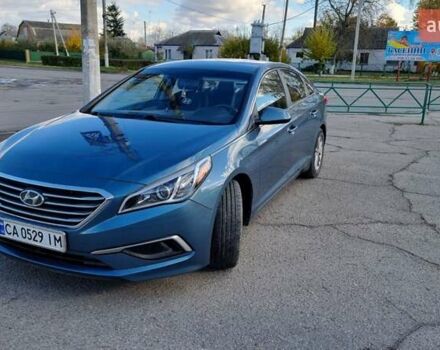 Синий Хендай Соната, объемом двигателя 2.36 л и пробегом 120 тыс. км за 10500 $, фото 1 на Automoto.ua