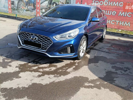 Синий Хендай Соната, объемом двигателя 2.4 л и пробегом 184 тыс. км за 15900 $, фото 1 на Automoto.ua