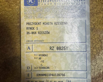 Зеленый Хендай Терракан, объемом двигателя 2.9 л и пробегом 300 тыс. км за 1500 $, фото 5 на Automoto.ua