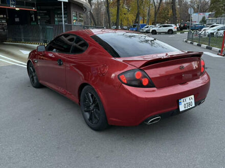 Красный Хендай Тибурон, объемом двигателя 1.98 л и пробегом 240 тыс. км за 5800 $, фото 1 на Automoto.ua