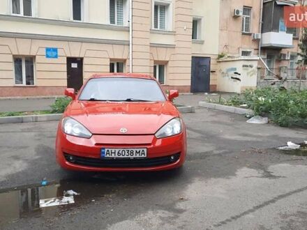 Красный Хендай Тибурон, объемом двигателя 2 л и пробегом 109 тыс. км за 5200 $, фото 1 на Automoto.ua